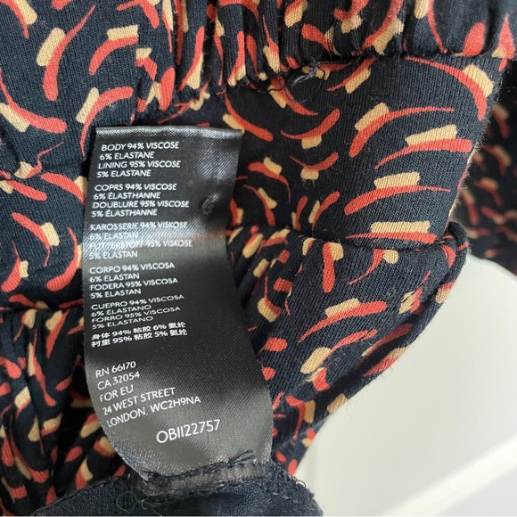 Anthropologie Maeve Chatham Geo Print Jersey Knit Midi Dress Cutout Back Sz M - Picture 12 of 13